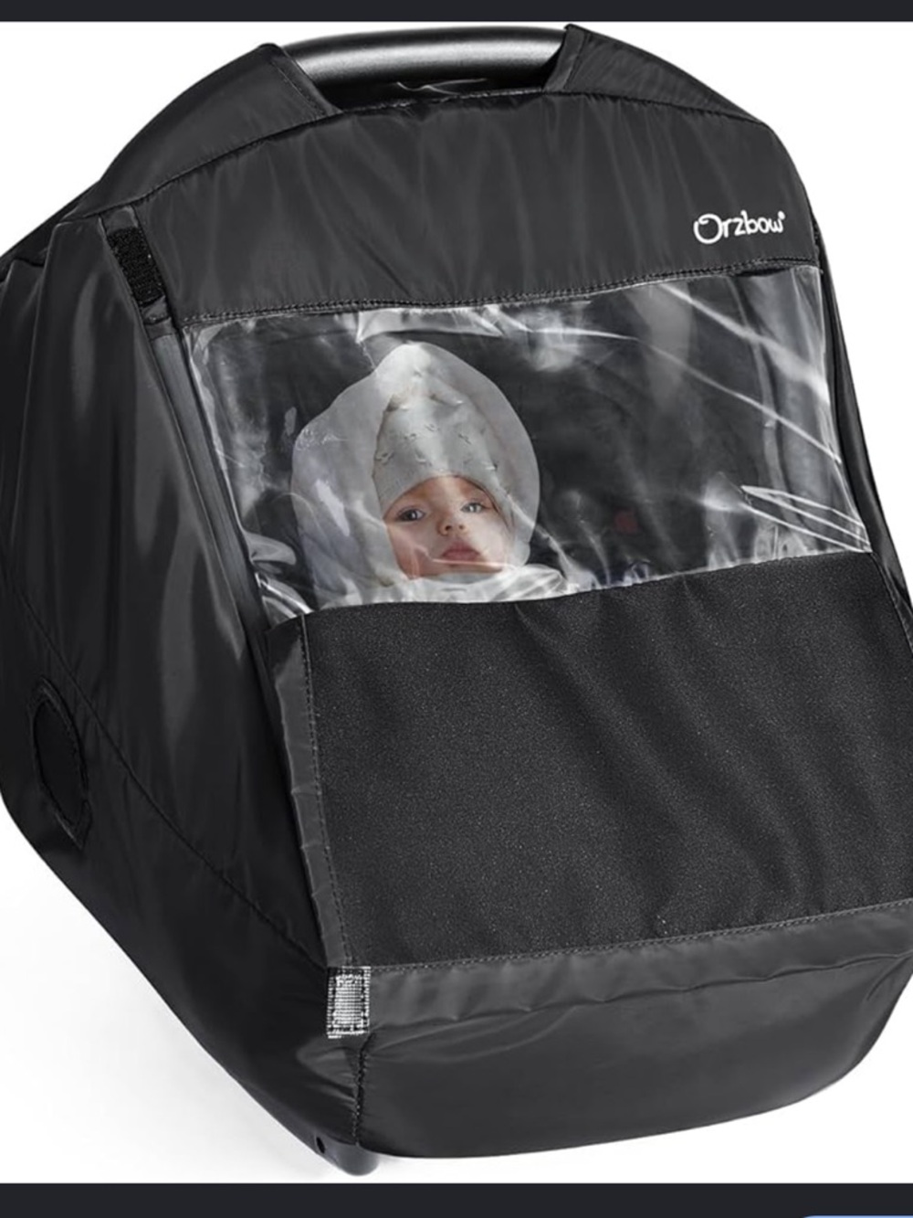 (9) Orzbow Black car seat  Cover with Clear Window
